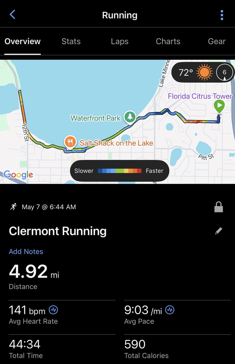 LordSmolov's tweet photo. Gym had me set up for a good run today.
Chatted with a friend the whole way, zone 2??
This would have hurt quite a bit a while back, nice to see progressions are working.
#sub6 https://t.co/LNYvFIwXLd