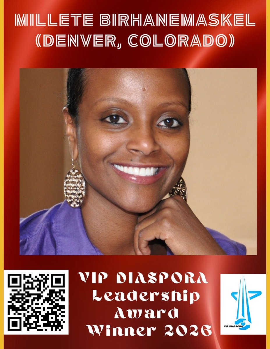 KassaHMariam's tweet photo. Celebrating Excellence!
Congratulations to Millete Birhanemaskel for her incredible dedication to social justice, community leadership, and global advocacy. Your courage and compassion make a lasting difference.
📍 May 15, 2026 | Arlington, VA
#VIPDiaspora #Inspiration #Community #DiasporaExcellence