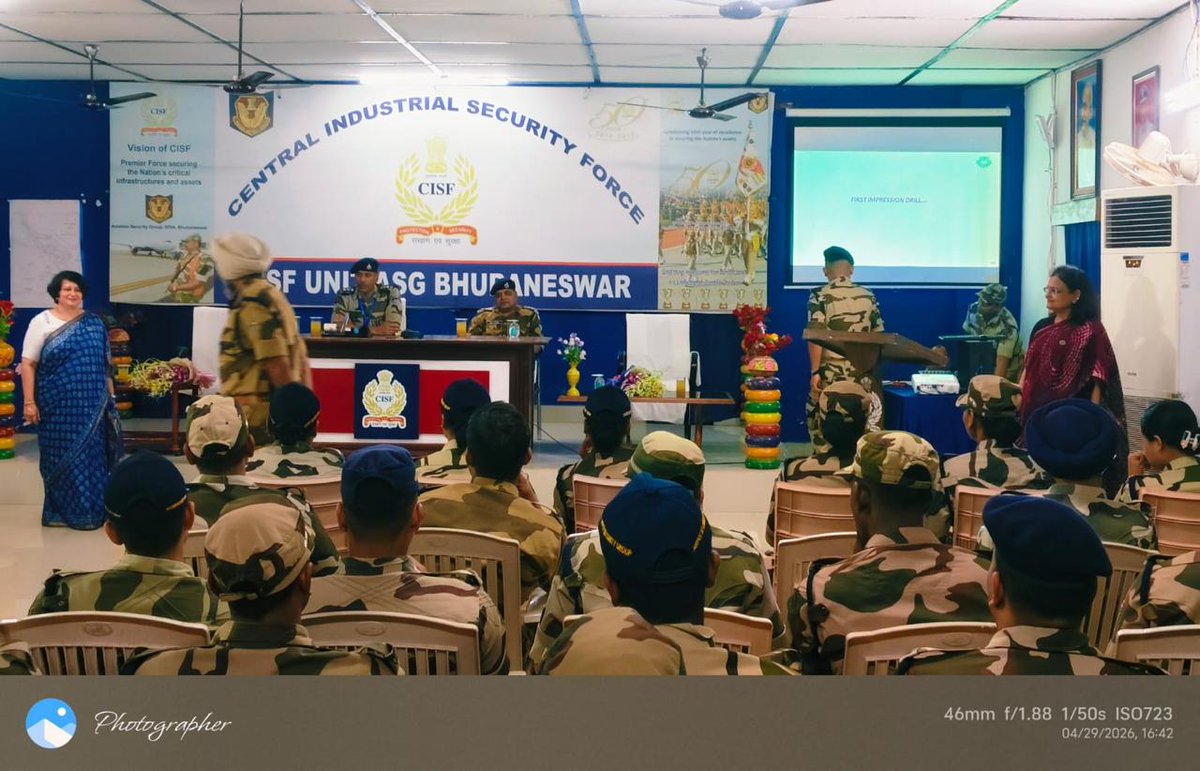 KIITUniversity's tweet photo. We at KIIT continue to strengthen professional excellence through meaningful collaborations and impactful training initiatives. 

A specialised training program for CISF personnel was conducted at the Biju Patnaik Airport, Bhubaneswar, focusing on enhancing professional capabilities and behavioural competencies.

Professional trainers led the session from KIIT’s Training & Skilling Department and School of Management.

The program brought together the strength of education and the spirit of national service, highlighting the importance of adaptability, preparedness, interpersonal skills, and a positive mindset in today’s evolving security environment.

Interactive modules and engagement-driven activities encouraged active participation and deeper learning among CISF personnel, reinforcing a culture of professionalism, efficiency, coordination, and commitment to national service.