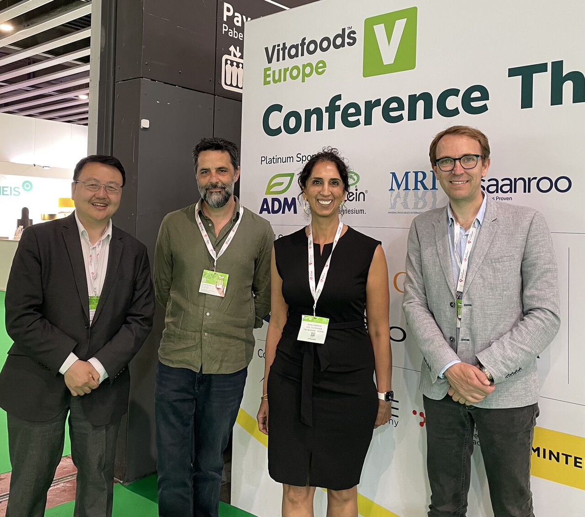 GCATcohort's tweet photo. És un plaer veure Rafael de Cid representant l’equip a Vitafoods Europe 2026 aquesta setmana a Barcelona, participant en la taula rodona “The Prevention Equation: Gut + muscle + brain” juntament amb Raman Kapoor, Jérôme Feige i Richard Siow. https://t.co/w9uLFcS5f4