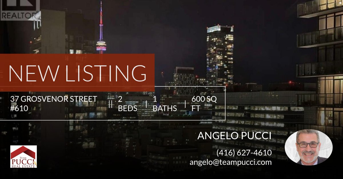 angelopucci's tweet photo. 📍 New Listing 📍 Take a look at this fantastic new property that just hit the market located at 37 Grosvenor Street #610 in Toronto (bay Street Corridor). Reach out here or at (416) 627-4610 for more information

Angelo Pucci... https://t.co/eicyRTB0Vs https://t.co/pYBptgDp7T