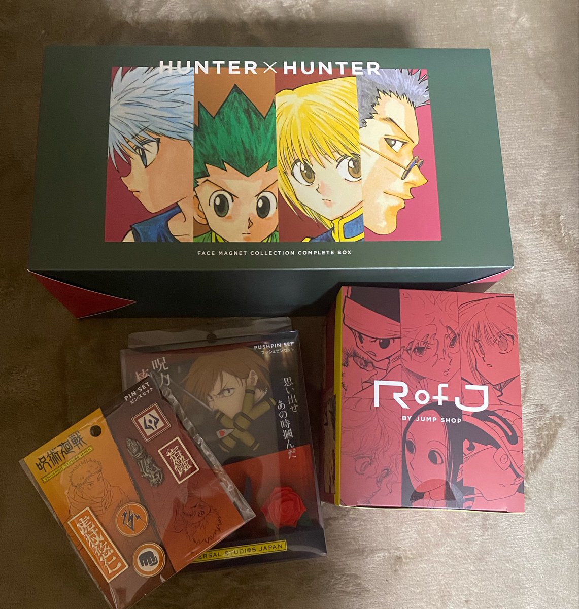 連休はHUNTER×HUNTER、 NARUTO、呪術廻戦、ヒロアカ沢山のグッズと