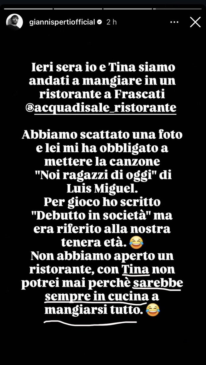 questa cosa sto malissimo siete famiglia