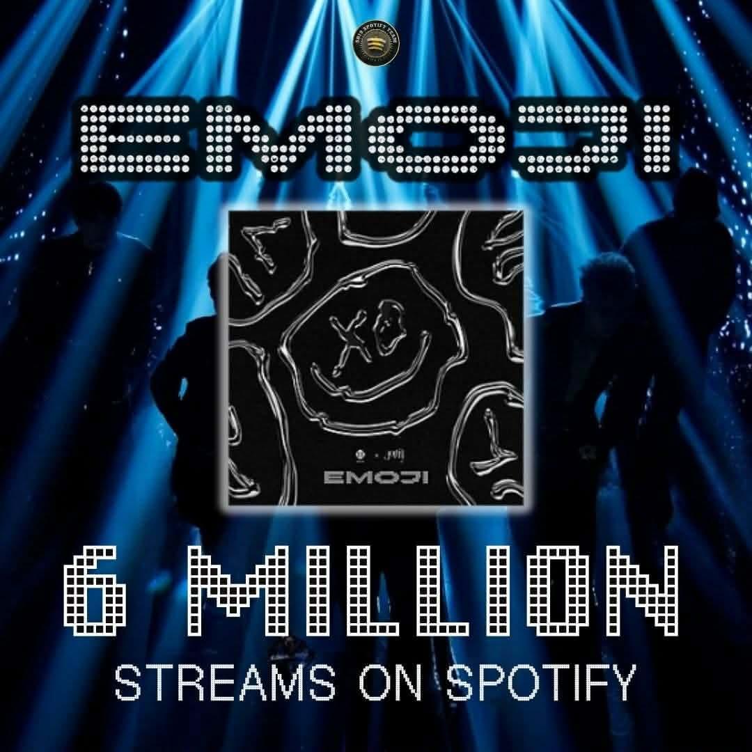 I kinda like the thrill
Distorting things I feel 🎶

6 MILLION Spotify streams for EMOJI— the explosive collab track of SB19 and JOLIN from the Wakas at Simula album! 💥✨

This certified banger continues to dominate playlists with its addictive beat, undeniable swagger, and