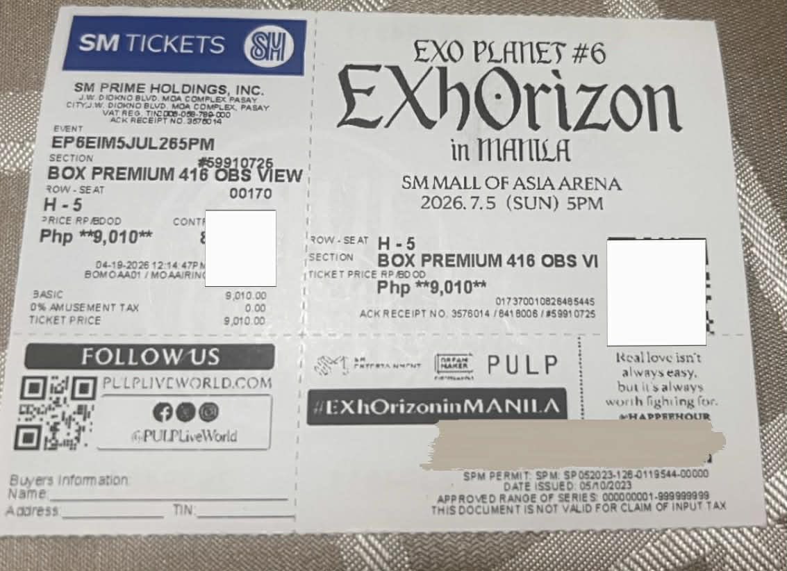 NCastro85's tweet photo. Helping a friend to sell her Box Premium ticket (Obs View) ‼️

RFS: We upgraded to Royalty Seated ✨
Price: Same as purchase (+ a discount)
Date: July 5 https://t.co/oYyW2LfcXo