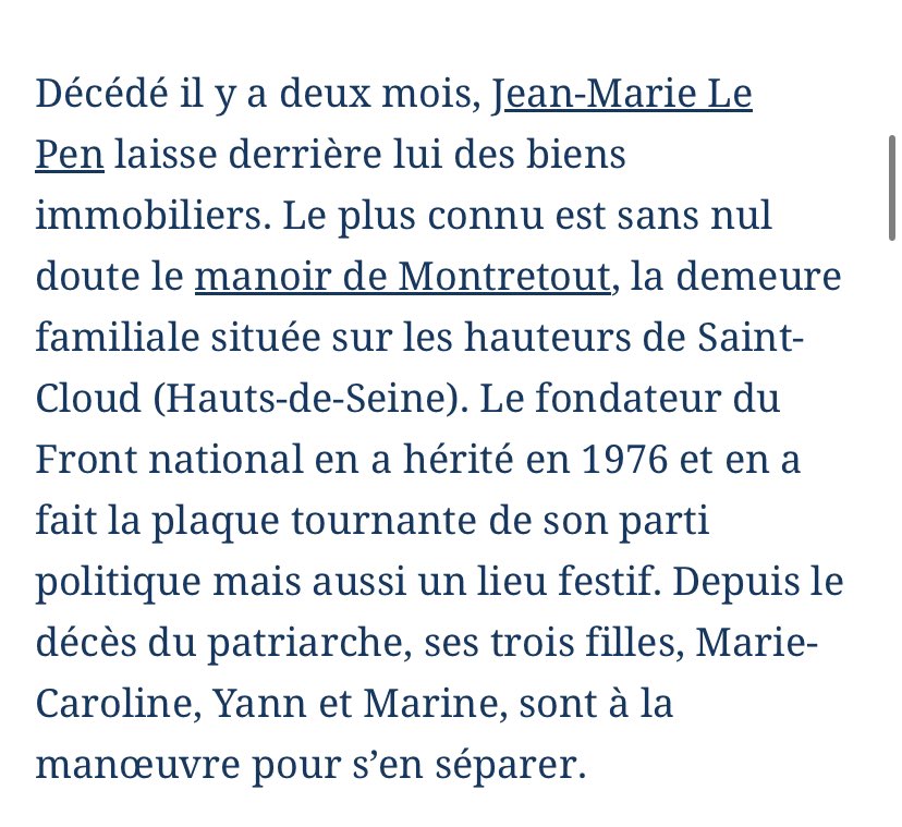 BMoon_bee's tweet photo. ❌ Fake News : Non Mélenchon ne possède pas cette propriété de 22 millions d’euros sur les hauteurs de Biarritz qui appartient à une famille d’industriels. 

✅En revanche Marine Le Pen a hérité des biens immo du Père dont le manoir de Montretout de + de 10 millions d’euros . https://t.co/Bd8YoBRjvI