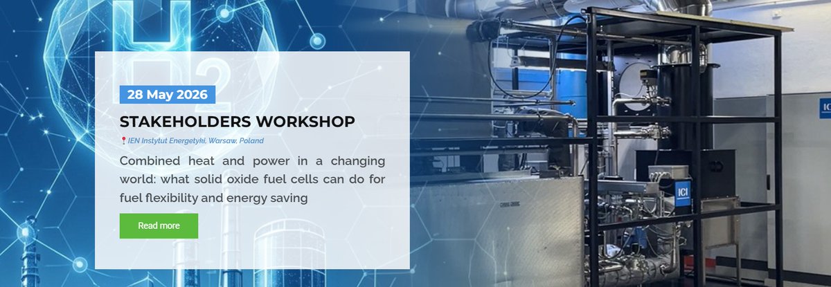 SoFreeProject1's tweet photo. The SO-FREE project is pleased to announce its final Stakeholder Workshop, taking place in Warsaw, 28 May 2026 (09:00 – 14:00) at the demonstration site of the Institute of Power Engineering (IEN). Learn more https://t.co/ITN21Hal0l https://t.co/uqoFpyf6DC
