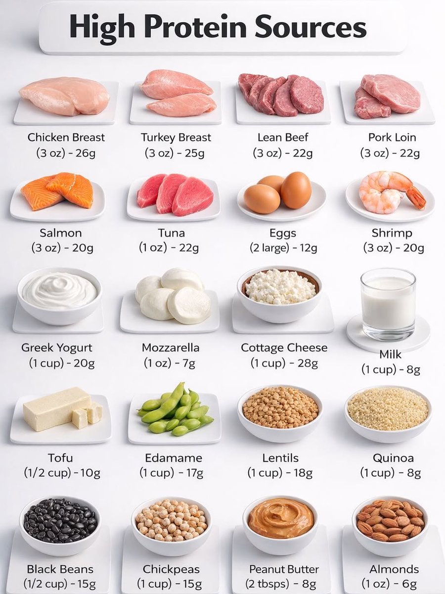 GodswillChemist's tweet photo. High Protein Sources. https://t.co/ffgvQ8eji5