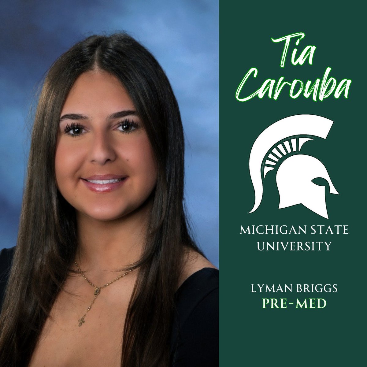 NDPMA's tweet photo. Celebrating our Class of 2026! #SeniorShoutOut #ndpseniors2026 #ndpseniors26 #classof2026 @michiganstateu #SpartansWill @lymanbriggs @lymanbriggscollege #Briggsies #lymanbriggscollege #LBCMSU #premed @msu_admissions #BeASpartan https://t.co/OmK5N7Qtrd