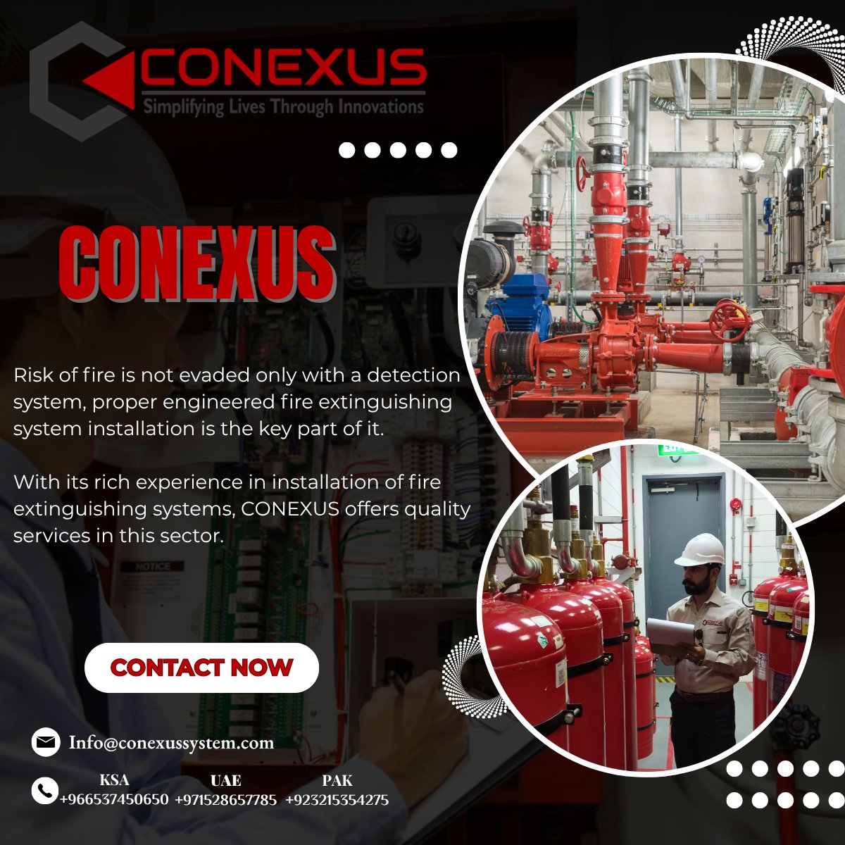 ConexusE's tweet photo. #Conexus #FireFighting #GasExtinguishingSystems #SmokeSystem #FireSystem #FireProtection #FireSafety #FireAlarmsystem #FireAlarm #Securitysystem #Alarm #Protection #Fire #Fireprotection #Firefighter #Firesolution #Maintenance #Companyalarm #Alarmsproducts #Fireextiguisher https://t.co/toNEYlwVpb