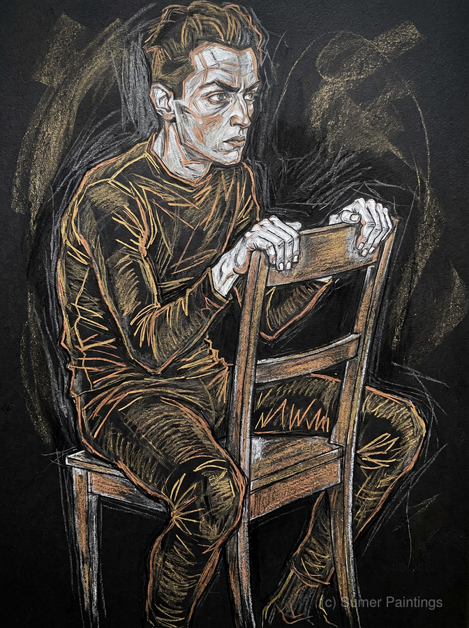 SumerArts's tweet photo. Seated In Shadow &amp; Truth
https://t.co/kO9OdWVELj

#LineArt #DrawingArt #GraphiteArt #ModernArt #Expressionism #Artwork #Painting #Man #Seated #Psychology #Storytelling #Story https://t.co/bMPlNeWqZk