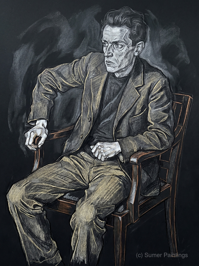 SumerArts's tweet photo. Seated In Shadow &amp; Truth
https://t.co/kO9OdWVELj

#LineArt #DrawingArt #GraphiteArt #ModernArt #Expressionism #Artwork #Painting #Man #Seated #Psychology #Storytelling #Story https://t.co/bMPlNeWqZk