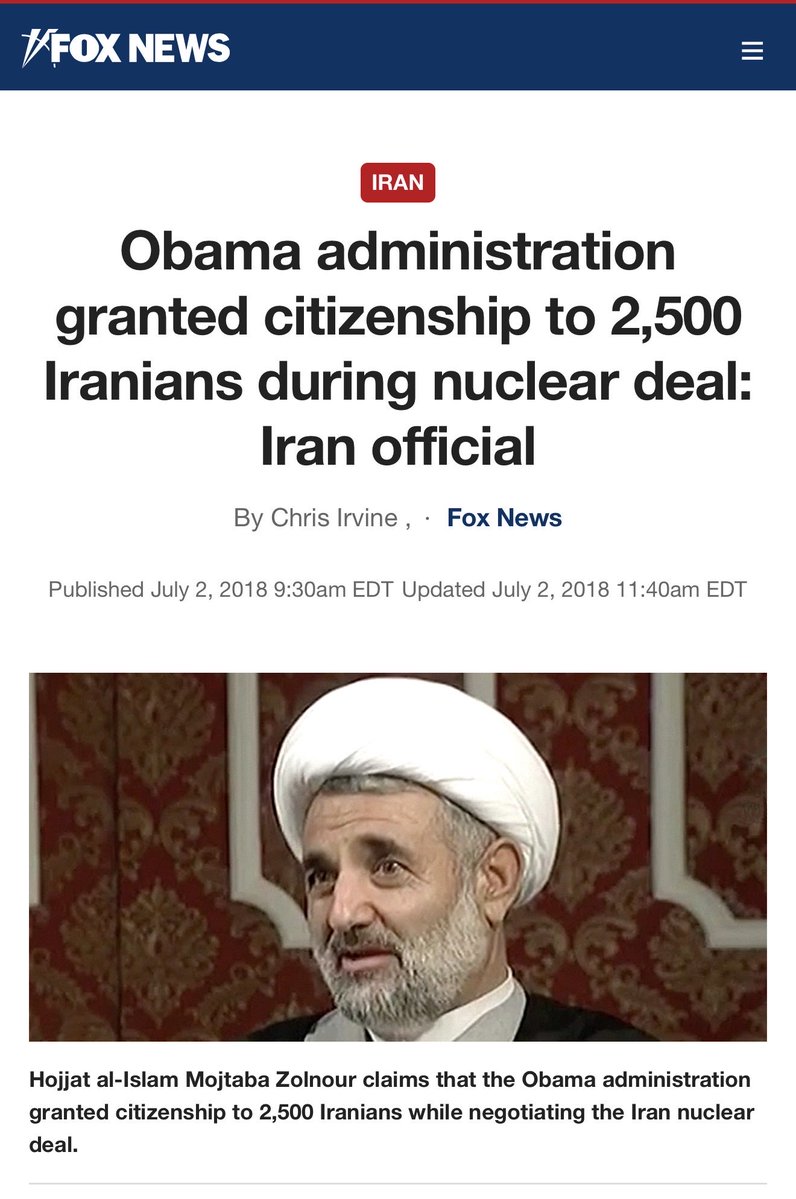 Do you remember this?
“He claimed it was done as a favor to senior Iranian officials linked to President Hassan Rouhani, and he alleged the move sparked a competition among Iranian officials over whose children would benefit from the scheme.”
This was denied by the Obama