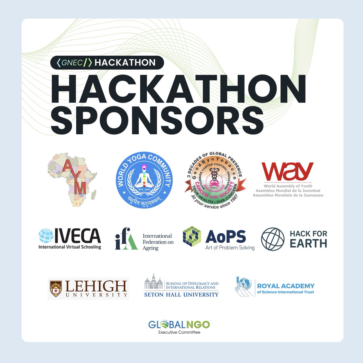 gnec_ngo's tweet photo. As the first phase of the GNEC Hackathon comes to an end, we thank all participants for their creativity, innovation, and commitment to positive global impact.

The judging phase is now officially underway 🤝✨

📅 3rd  –  12th May 2026

#GNEC #Hackathon2026 #InnovationForImpact https://t.co/PD7hRDobul