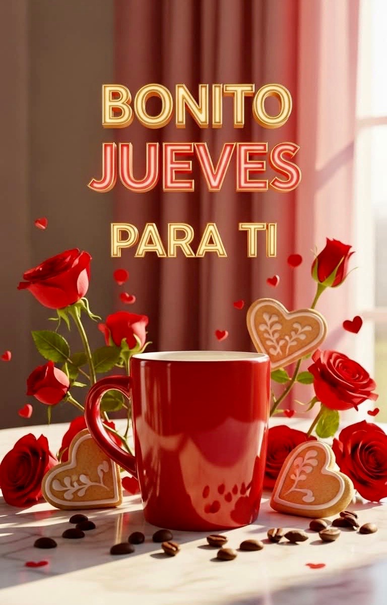 Buenos días ☀️😊☀️🥰☀️😍☀️
Feliz  Jueves  ☕️☕️🍳🥪🥗🌽🥝
Bendiciones  🙏🏻❤️ 🌹❤️🌹❤️🌹