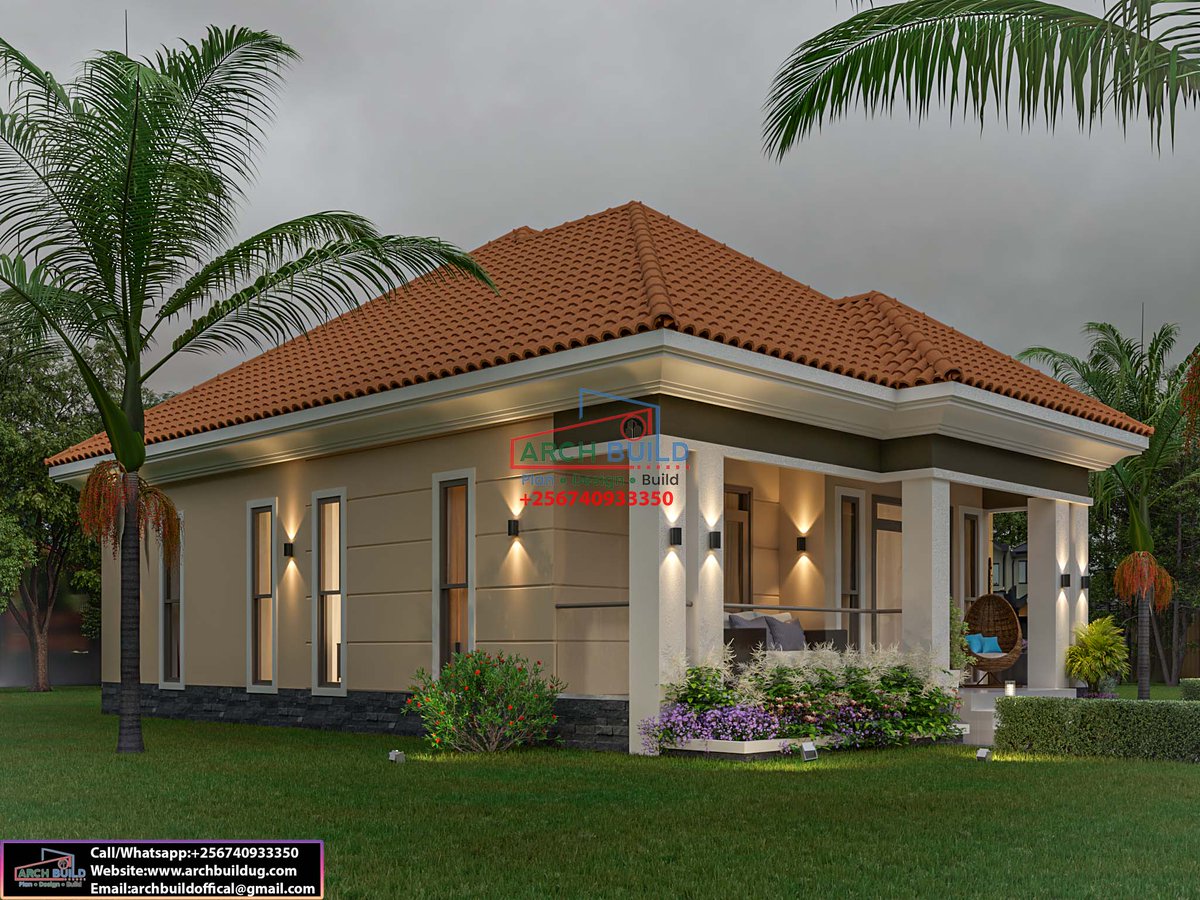 ArchBuildUg's tweet photo. 3-Bedroom house plan designed to fit on a plot of 50*100ft             
GROUND FLOOR                
• Sitting room                
• Indoor dining                
• Open kitchen                
• Breakfast dining                
• Pantry                
• Laundry                
• Kitchen veranda    
• General bath                
• Master bedroom. 5* designed                
• Master balcony                
• Walk-in closet with his and hers for Master bedroom
• Master bath
• Boys’ bedroom with a closet
• Girls’ room with a closet ___________________________________
Plan Design Build 
__________________________________
To get in touch with us, 
Call/WhatsApp: ￼⁨0740933350 
Email: archbuildoffical@gmail.com