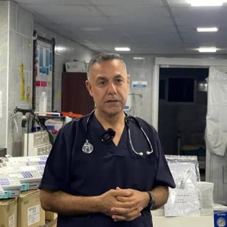 Do you stand Dr. Hossam Abu Safieh ? 

Raise your hand 👋

NEVER STOP TALKING ABOUT PALESTINE!!!