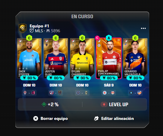 DeNiroElcheFans's tweet photo. Por cierto, asi se quedan los 2 equiops MLS
Uno para clasificatorio y otro a ver si cae el  hot streak #2 https://t.co/6YH3M0LWtI