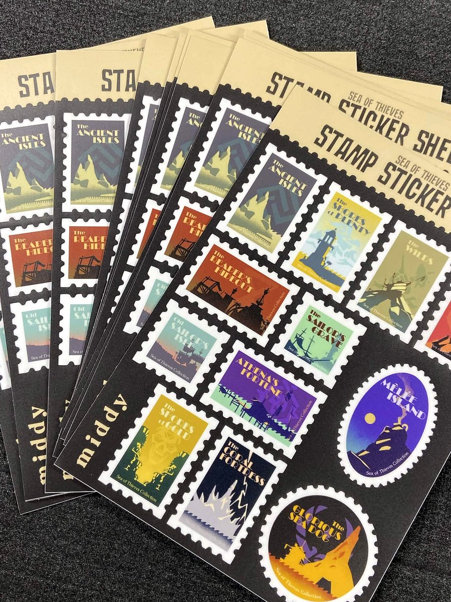 MiddySeabirb's tweet photo. Last but not least for the #SoTFest stock - sticker sheets! Some familiar faces and some familiar places https://t.co/zUxRFzcSWG