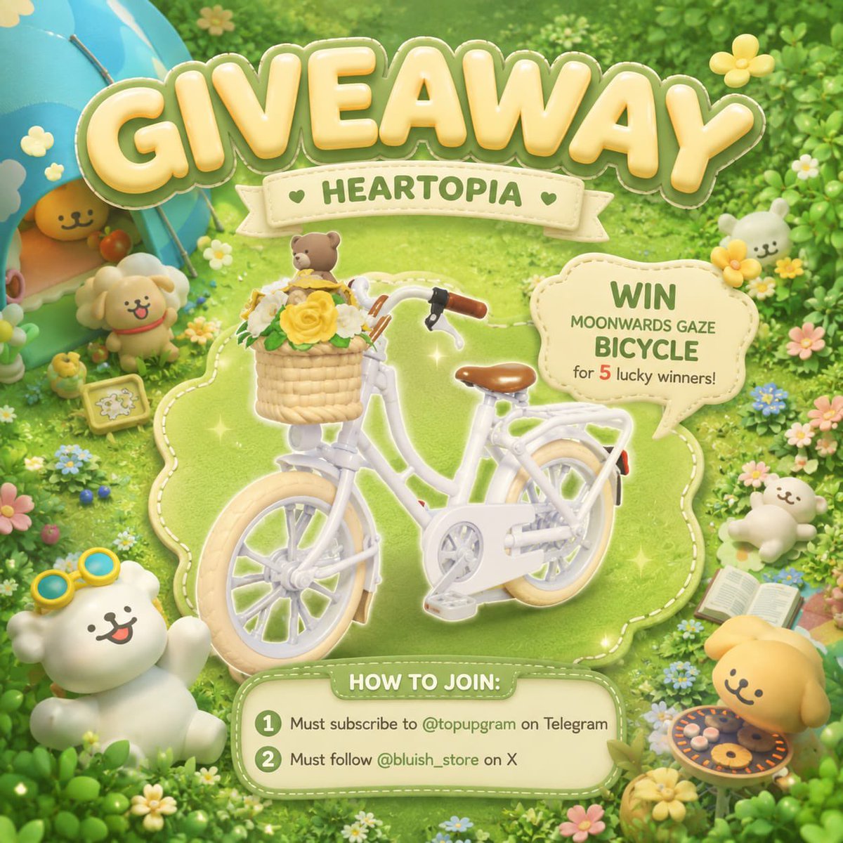 backupbluish's tweet photo. 🩷 GIVEAWAY HEARTOPIA : MOONWARDS GAZE 🩷

🎁 Sepeda Moonwards Gaze 
       untuk 5 orang pemenang
      
Syarat &amp; Ketentuan dibawah ya!

t. giveaway heartopia, heartopia giveaway https://t.co/CnQKSaOmTb