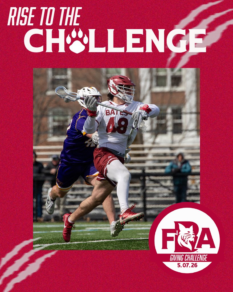 BatesLacrosse's tweet photo. Rise to the Challenge‼️
Click the link in our bio to make a donation now!

#GoBates #d3lax #FBAChallenge https://t.co/DXsODtZGWt
