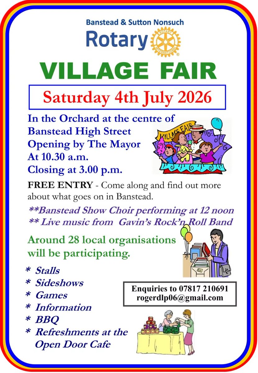 BansteadRotary's tweet photo. #Sutton You're Invited To Join Rotary! If you're not a member yet, then we’d like to extend an invite to you, friends &amp; neighbours to volunteer &amp; join us. Find out more about what we do &amp; how you can get involved. Come &amp; check us out! #peopleofaction https://t.co/TJcK8TdQbc https://t.co/enICBw0emT