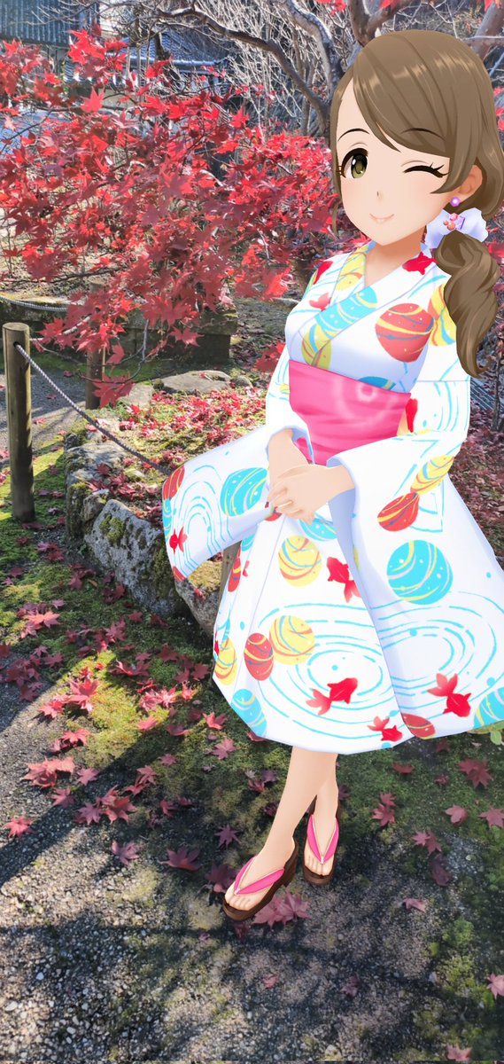 HbMonq's tweet photo. 亜里沙てんてーと奈良に紅葉を見に行った時のお写真1
#デレステAR
#デレスポAR
#持田亜里沙 https://t.co/uDtDVphZUm