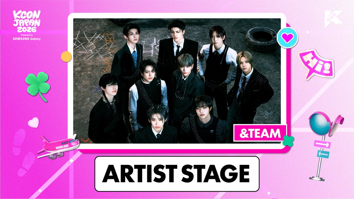 KCON_official's tweet photo. [#KCONJAPAN2026] 🔴LIVE STREAMING

🎤ARTIST STAGE I &TEAM I KCON JAPAN 2026 
(JST/KST 2026.05.10 12:20~13:20)

[Mnet K-POP]
🔗 https://t.co/ess3D6XKVW
[KCON official]
🔗 https://t.co/MLityUP6i5
[Mnet Plus]
🔗 https://t.co/7dQRsIxeou

-
KCON JAPAN 2026
MAY 8-10
Makuhari Messe

Let's #KCON