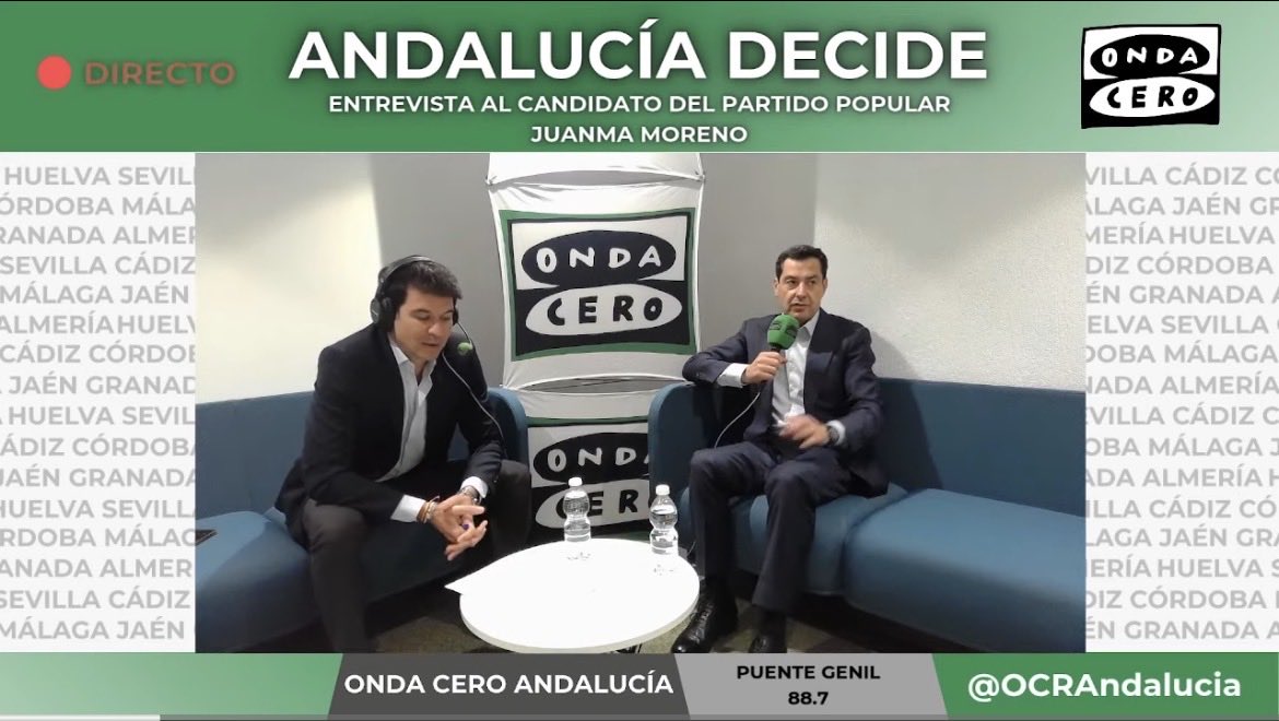 OCRAndalucia's tweet photo. Andalucía Decide - 7/5/2026 https://t.co/jQ35pAin10 vía @YouTube

! Siguelo en directo! Pincha el link!

📻En directo, en Onda Cero Andalucía
👉 @Juanchofy entrevista a @JuanMa_Moreno @ppandaluz https://t.co/mSy40sNYRQ