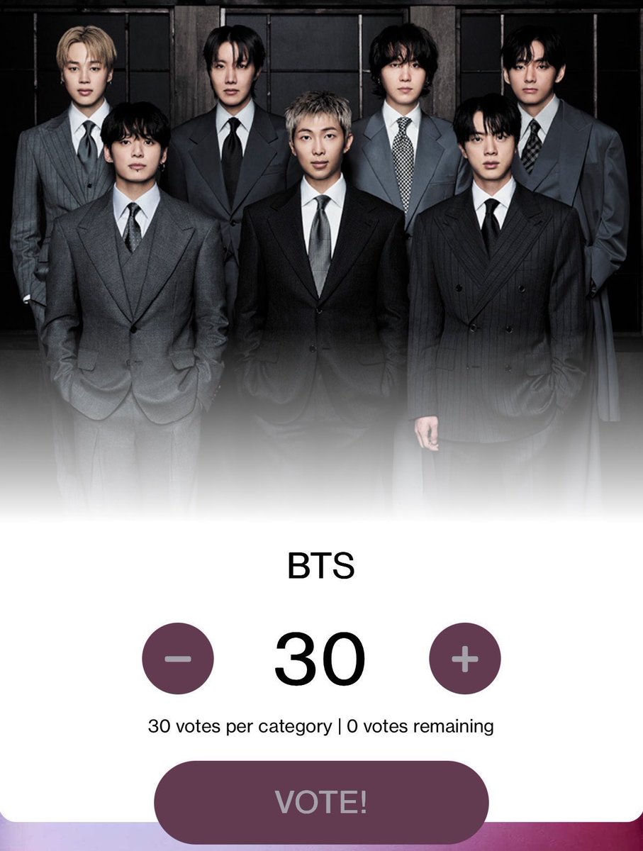 🚨Cast Your Votes for #BTS on AMAs:

✅ Artist of the Year
✅ Best Male K-pop Artist
✅ Song of the Summer

🗳Website: vote.theamas.com/artist-of-the-…
🗳️Instagram: 
• AOTY: I’m voting for #aotybts
☑️Vote: instagram.com/p/DXHHxhclMKs/…
• SOTS: I’m voting for #summersongswim
• BMKA: I’m