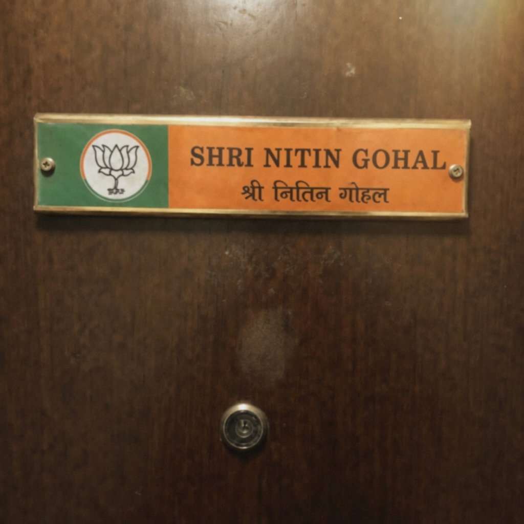 DuckKiBaat's tweet photo. The funniest part of this entire ED raid was that the name plate was literally screaming who the person was… yet ED still went inside and conducted the raid. 😭

ED was reportedly supposed to raid @BhagwantMann’s OSD “Rajbir Ghuman”, but somehow ended up raiding “Nitin Gohal”, a completely different person altogether, and a well-known BJP worker. 🤣

ANI later quietly deleted its tweet… but by then, the poor man had already lost ₹20 lakh. What a mess. 🤡

#Punjab #AAP #BJP #ED