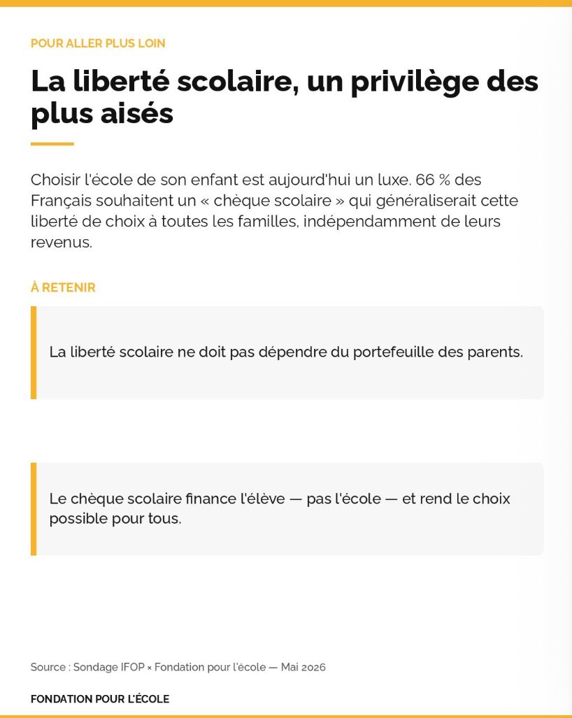 Fondation pour l'école tweet media