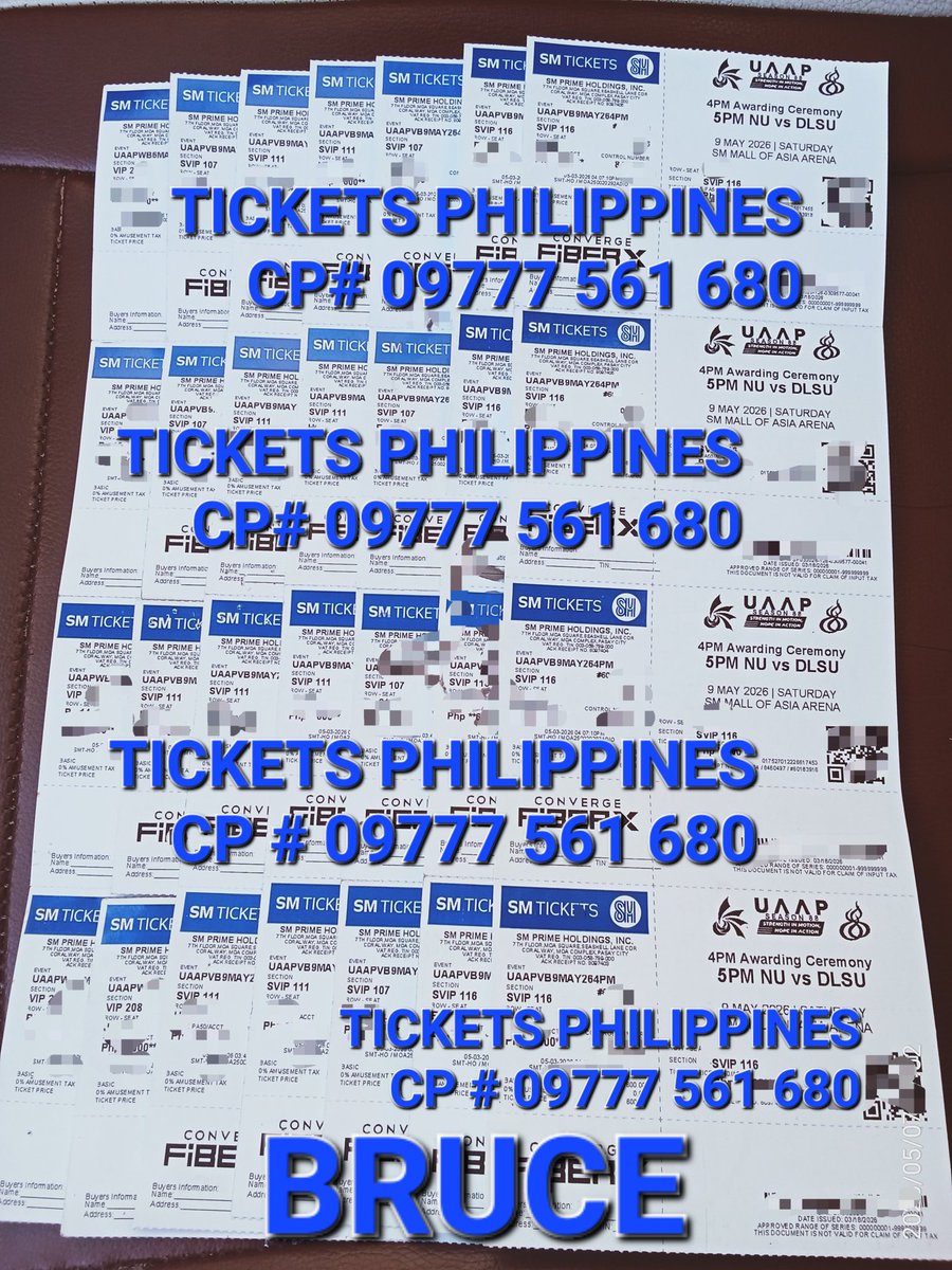 Tickets Philippines tweet media