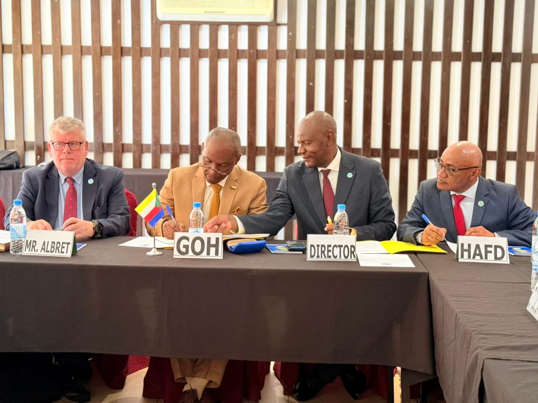 EASF4Peace's tweet photo. EASF held the HANDS Capacity Enhancement Workshop in Moroni, Comoros (13–17 Apr 2026), strengthening regional disaster response. Leaders stressed moving from planning to action, improving capability pledges, and boosting coordination across Eastern Africa. https://t.co/cd6cuHEgLO