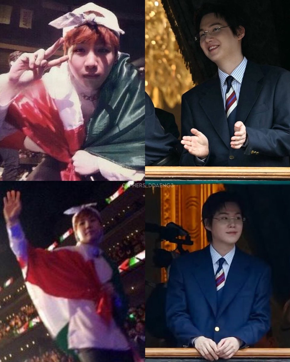 Yoongi with                        Yoongi at
Mexico flag                         National Palace
2014 🇲🇽.                              2026 🇲🇽.