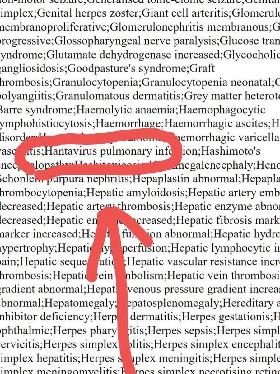 Hantavirus pulmonary listed as a side affect from the Pfizer Covid vaccine? What? Is this why they wanted to hide this info until 2085?