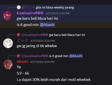 phantomwhale's tweet photo. BBCA 5900-6000 buy zone. sudah di ungkapkan dari MARET akan BOTTOM PADA MEI 😎 https://t.co/BWcBLxmHnf