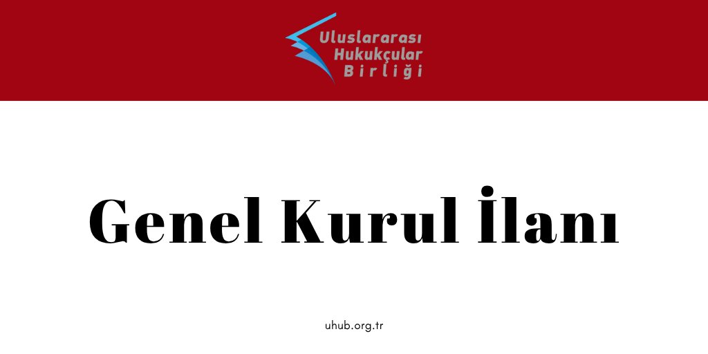 Uluslararası Hukukçular Birliği tweet media