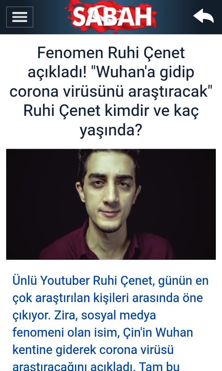 DogruTarih1881's tweet photo. BU İŞTE BİR 
KATAKULLİ Mİ VAR ?

Ruhi Çenet Vakası 
Çok Reklam Hareket Bunlar

Pandeminin henüz başında, 2020'nin ilk aylarında virüsün merkez üssü sayılan Vuhan bölgesine en yakın yerlere giderek oradaki durumu, hastaneleri ve boş sokakları görüntüledi. Bu videosu o dönem büyük ses getirmişti ve bence bu adamı birileri fonluyor diye düşünmek istemiyorum ama...

Kısa bir bilgi vereyim Ruhi Çenet Hindistan'da üniversiteye gitmiş. Ne var bunda? Şu var Dünyanın en büyük aşı ve Serum üreticisi Hindistan..Tüm hastalıkların ilaçları, aşıları Orada üretiliyor..

Çin'e mesela ne vasıfla araştırmaya gitmiş?

Sizcede bu İşte bir iş yok mu?
@ifkoparan 
@dddenizakkaya 
@volkan_giritli 
@fatiheryilmaz0