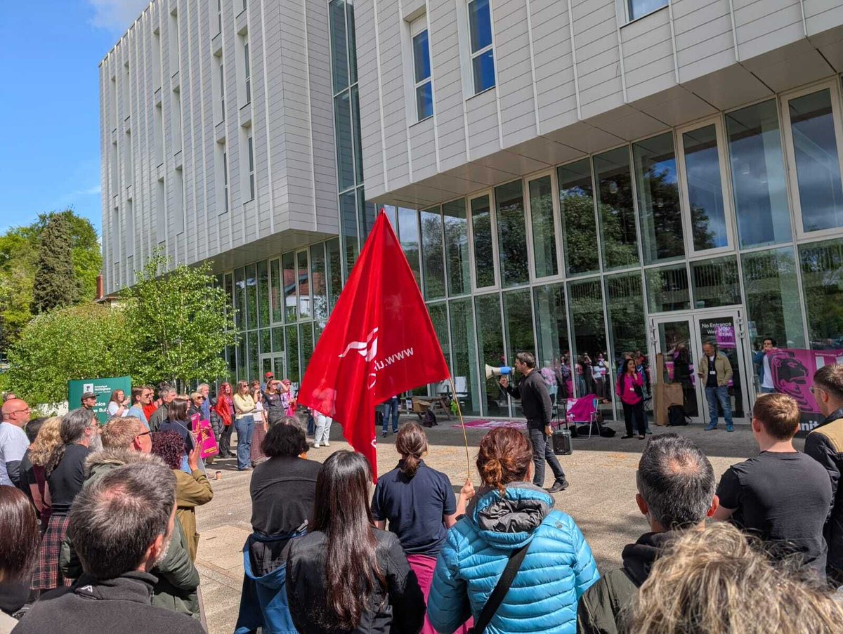 University of Nottingham UCU branch tweet media