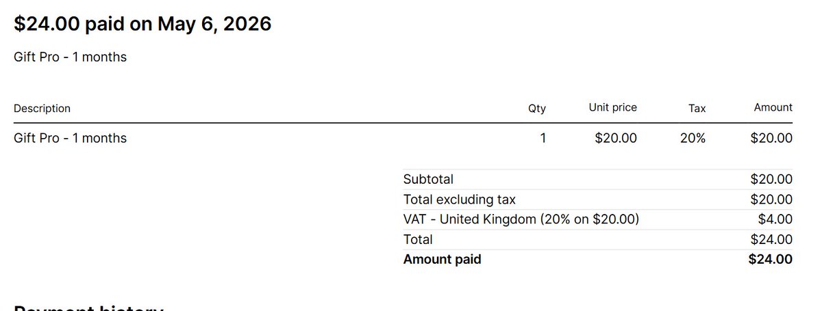 Amoluda's tweet photo. @claudeai Despite repeated attempts to flag up that I'm being charged for two gift subscriptions I DEFINITELY didn't sign up for, the money has been charged from my account. All I get is auto responses from a bot saying that a human agent needs to resolve it, but then nothing. https://t.co/7Mx8GmBvvT