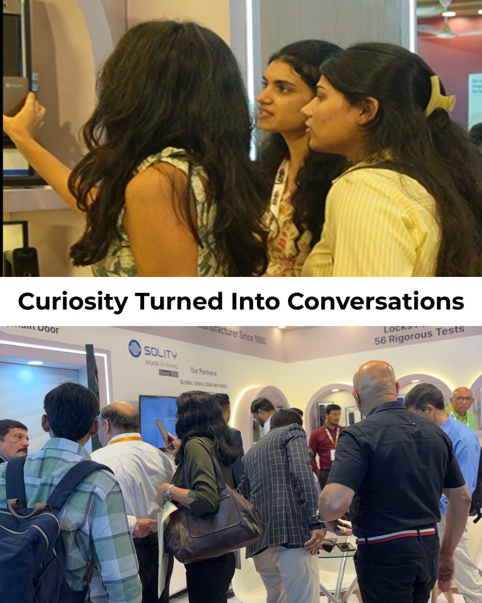 jal_electricals's tweet photo. At Smart Home Expo 2026, it wasn’t just about showcasing products; it was about creating real interactions.
From drawing attention to engaging conversations, Jal Digital System gave visitors a hands-on experience of smarter, safer living.
#SmartHomeExpo2026 #SmartLocks https://t.co/l90iHxOSRn