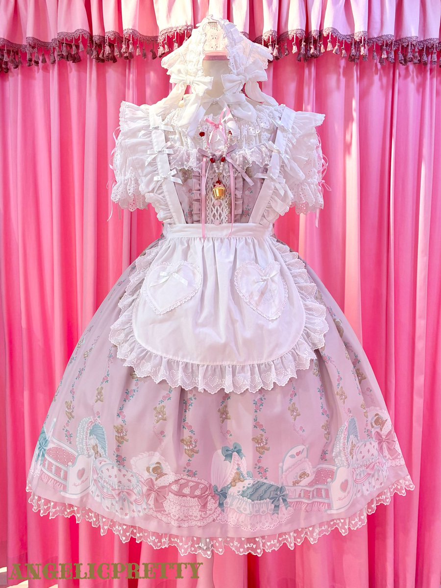 ♡ 夢見るTiny Bearジャンパースカート ♡ピンク ¥41,800