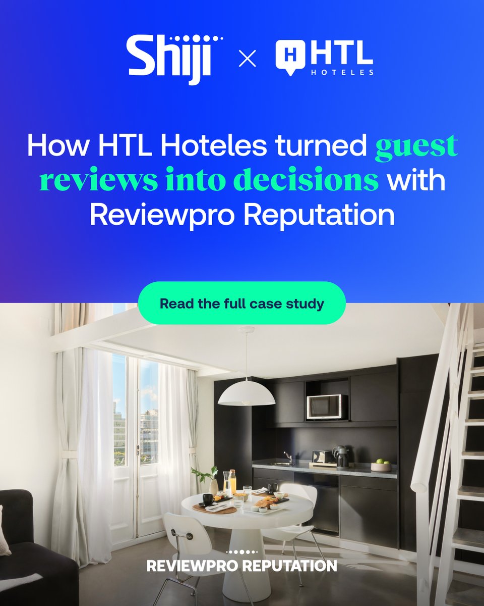 ShijiGroup's tweet photo. By centralizing guest feedback and treating reviews as data, HTL Hoteles shifted from reactive responses to informed prioritization.   

🔗Explore the full case study: https://t.co/LnAKhm1hWd 

#shiji #htlhoteles #reviewpro #hospitalitytech https://t.co/wHNbZrGjHL