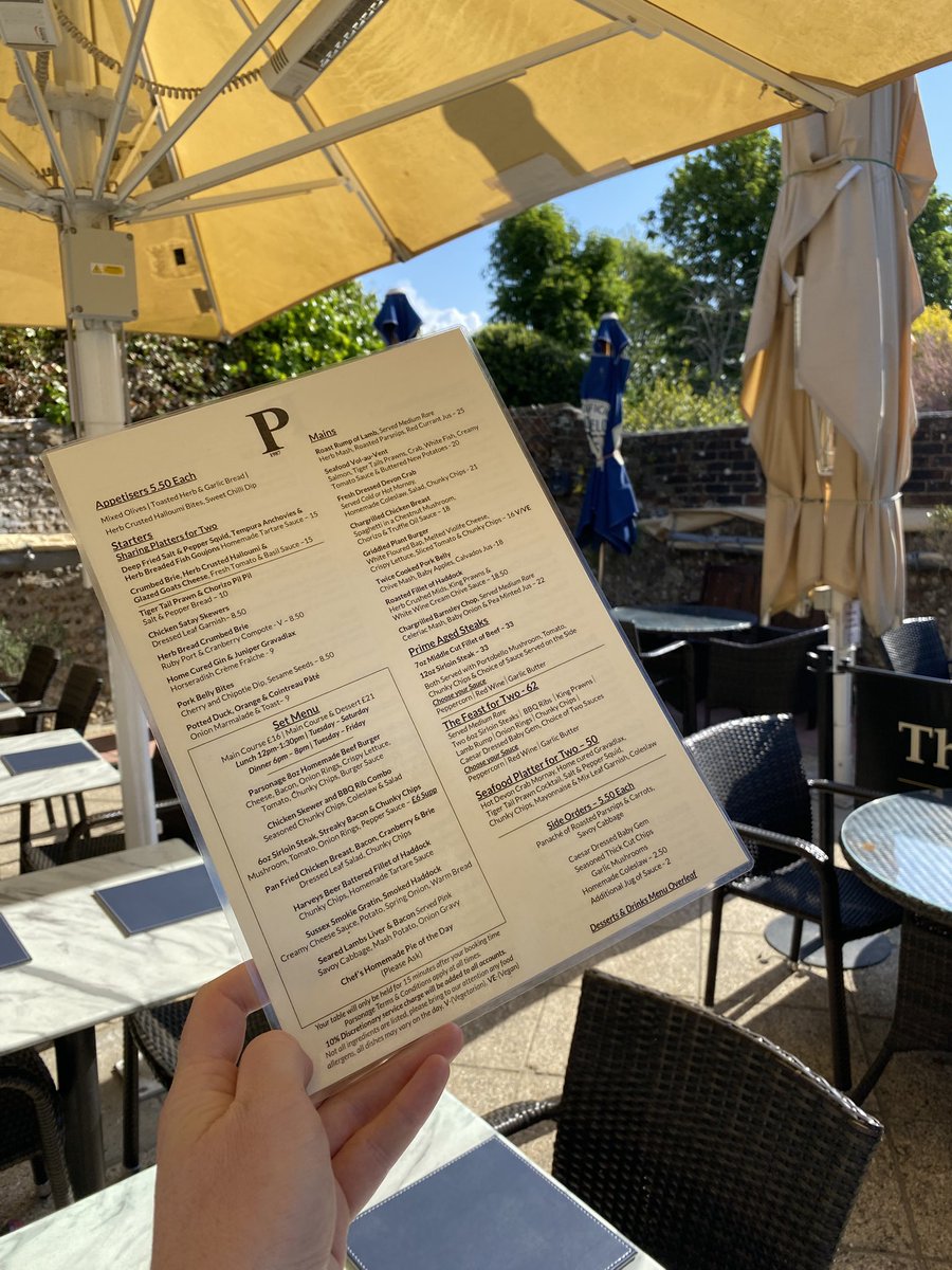 ParsonageBar's tweet photo. What a lovely day! Gardens open and so warm! Serving lunch 12 to 1:30 and drinks 12 to 3pm 

🟠Snack Menu 
🟢 Set Menu 
🔵Main Menu

Call to book 01903 820140
🖥️ https://t.co/x3ZEjoQm2Q https://t.co/YZtSvWz5CW