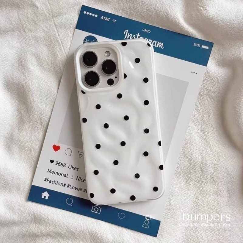 ✨ ibumpers เคสไอโฟน เกาหลี Simple Polka Dot Meteorite 

🍿 เคสลายจุด pokadot ที่ฮิตตลอดในช่วงนี้ ใครยังไม่มี ถือว่าพลาดแล้วล่ะ 

🍭เคสโทรศัพท์สี Candy ปกหลังซิลิคอนกันกระแทก มี 4 สี : ขาว ฟ้า เหลือง ชมพู

พิกัด : s.shopee.co.th/1BIzN2cmPW

#เคส #ไอโฟน #โทรศัพท์ #case