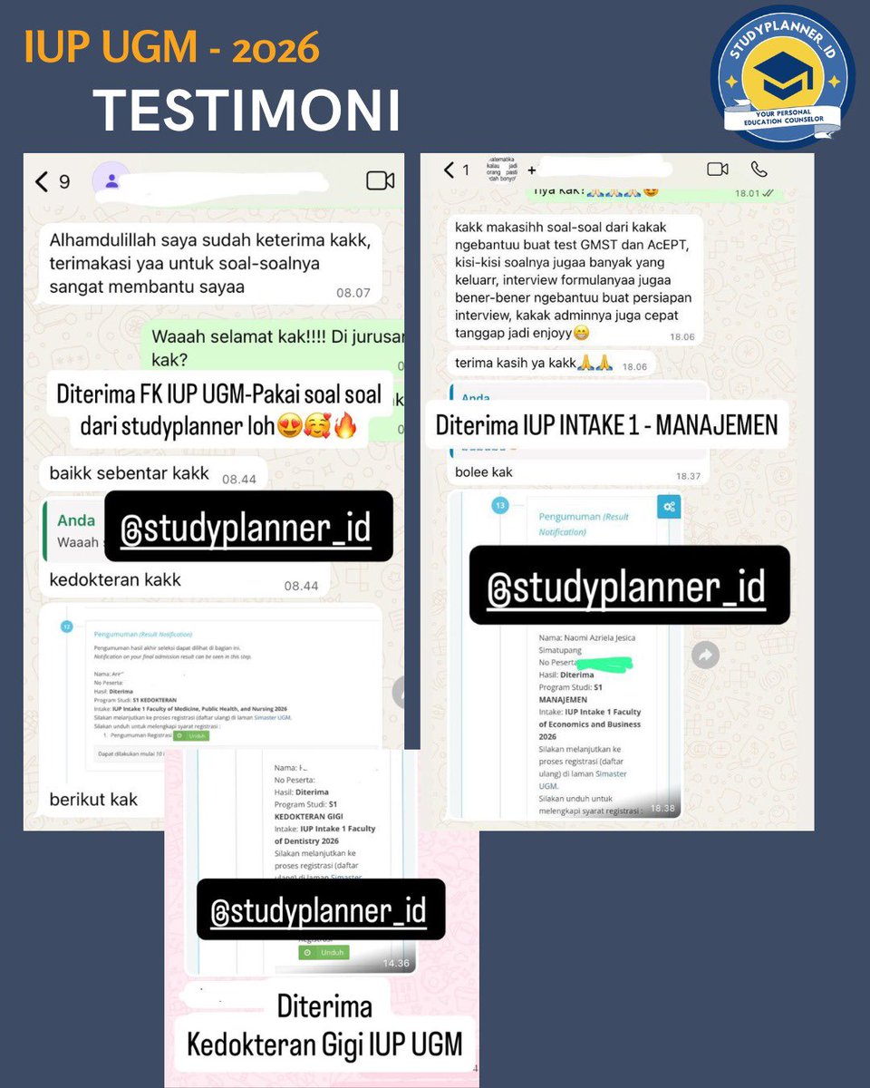 JUAL SOAL IUP UGM-IUP ITB-KKI UI-PPKB UI tweet media