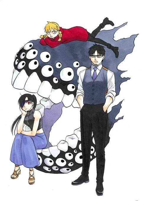 表紙イラスト(少年ガンガン23年7月掲載) #黄泉のツガイ