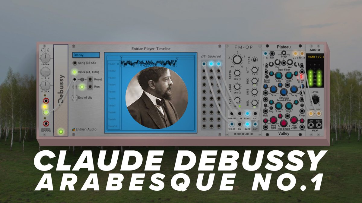 Saturata_VCV's tweet photo. Debussy played on VCV rack https://t.co/v8TjglwLJ8 #vcvrack #debussy https://t.co/bY9OQ1RT2W