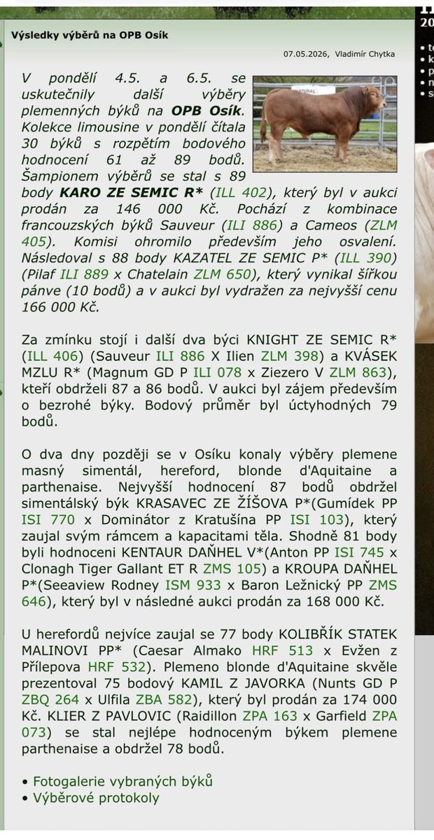 michalsnobr's tweet photo. Naši limousinští býci uspěli jak na body, tak i co se týká prodejních cen, které vzešly z následné aukce. 

Nemít plemenného býka ze Semic je handicap 😇 https://t.co/4VZZpShuiN